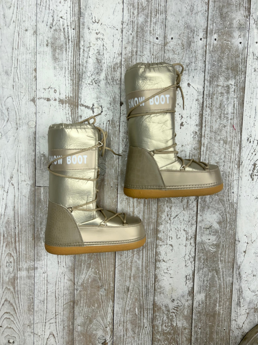 Luxury Limited Edition Short Snow Boots ‘Mont Blanc’ Royal Gold