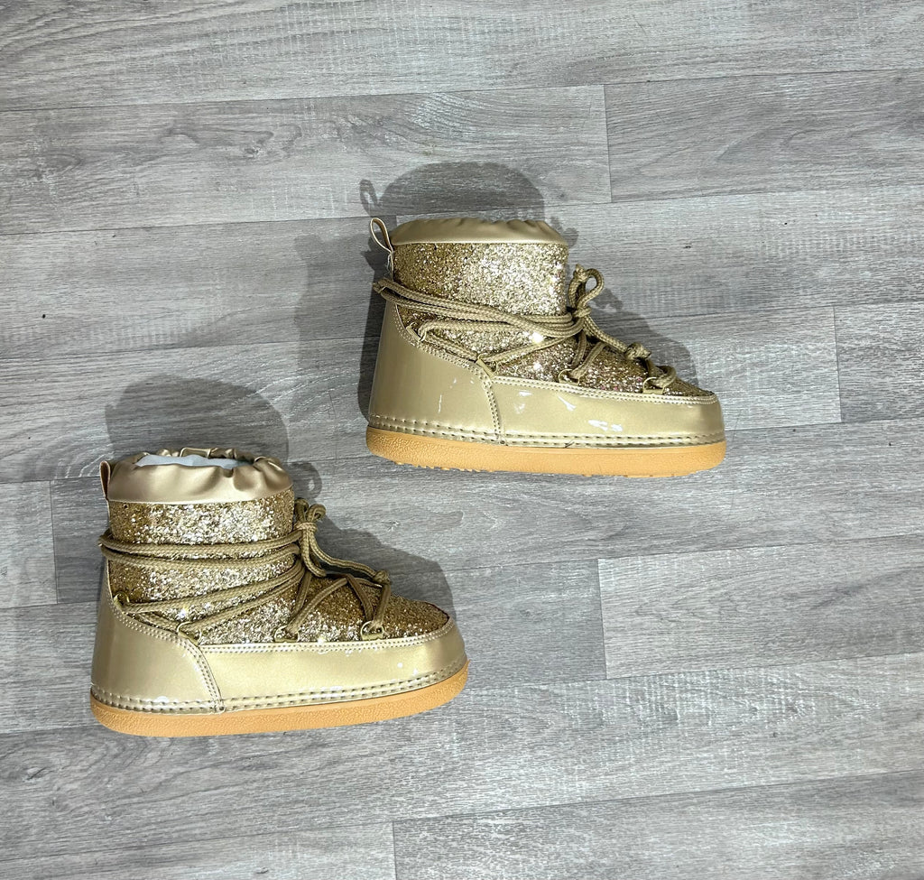 Luxury Laura Jane Paris Snow Boots filter Gold