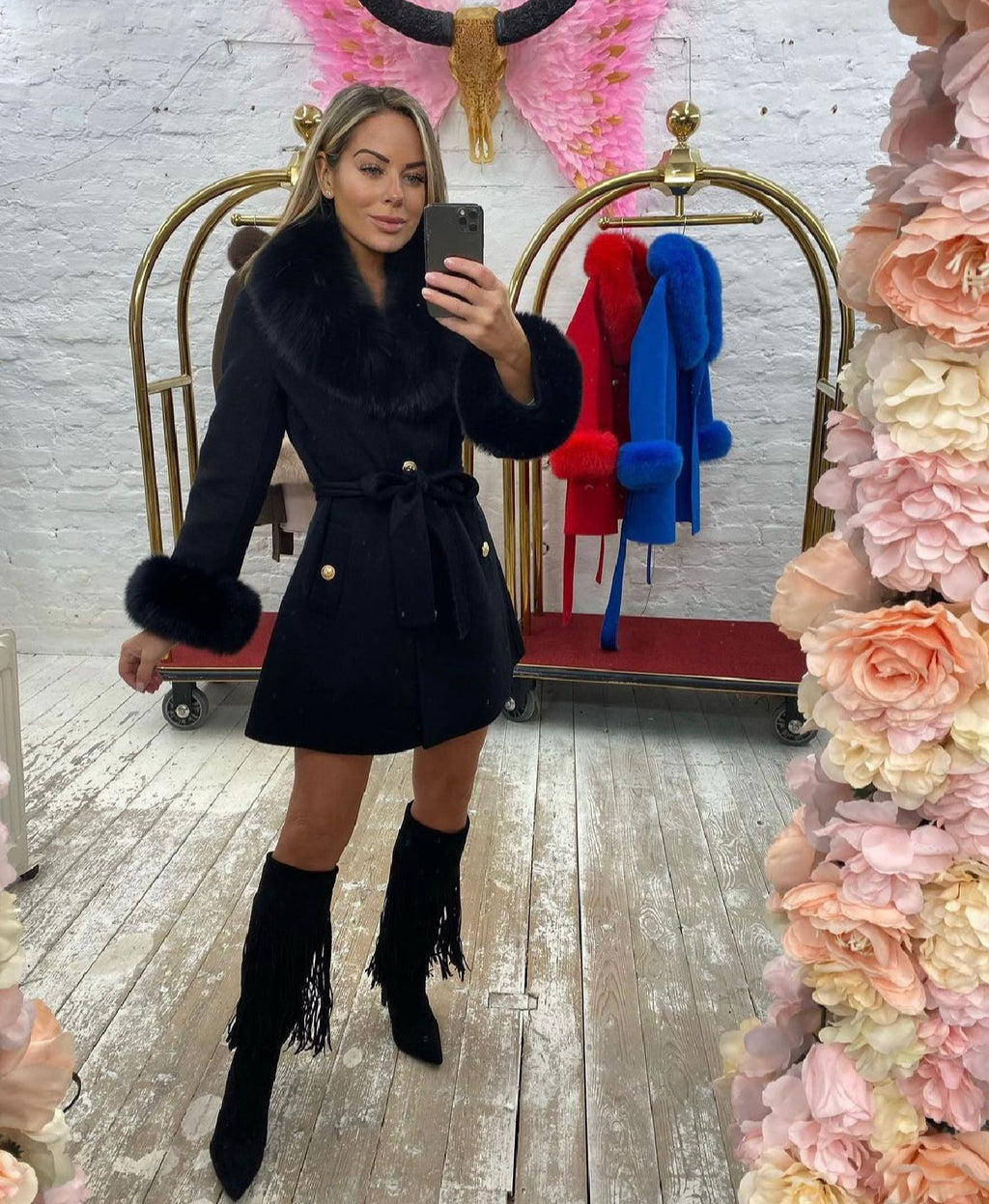 Laura Jane Paris luxury Cashmere in royal Black