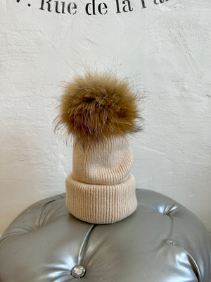 Wool Laura Jane Paris Luxury Pompom Hat (Extra Big POMPOM) – ESSEX