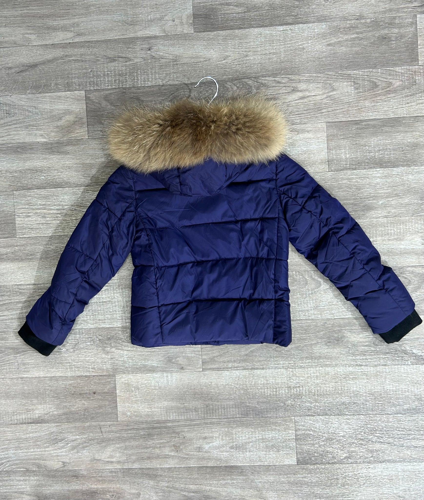 Children boy or girl Luxury short Puffer Coat Paris in Navy