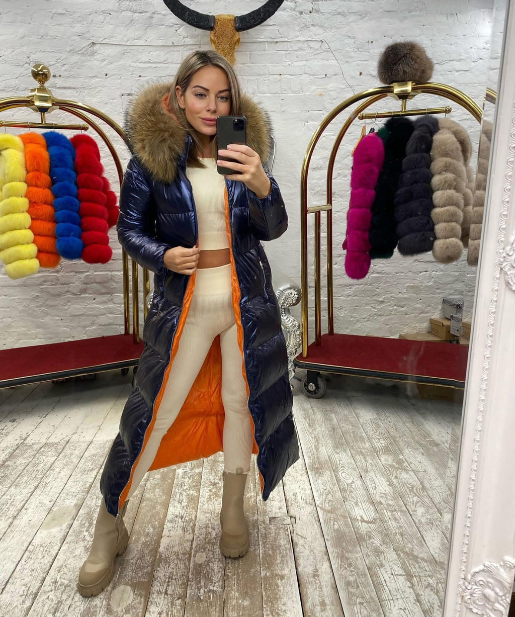 Laura Jane Paris Limited Edition Luxury Coat ‘ MONACO’ Royal Navy