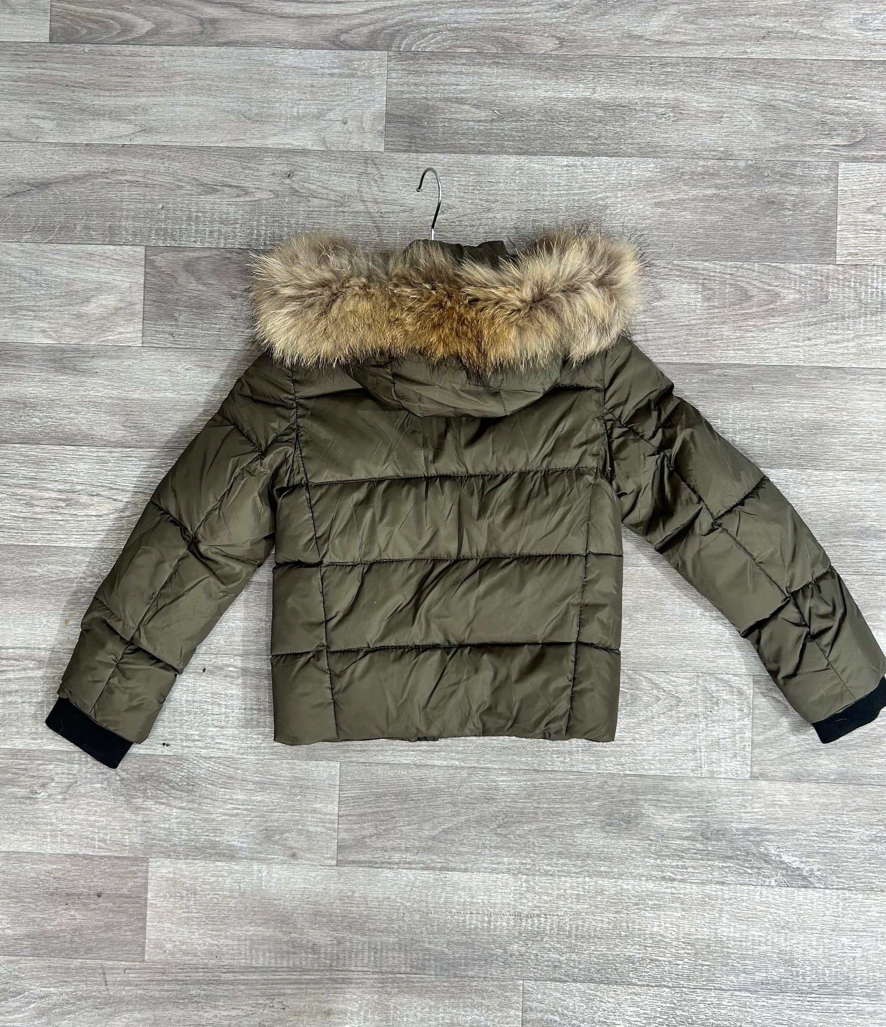 Children boy or girl Luxury short Puffer Coat Paris in KaKi