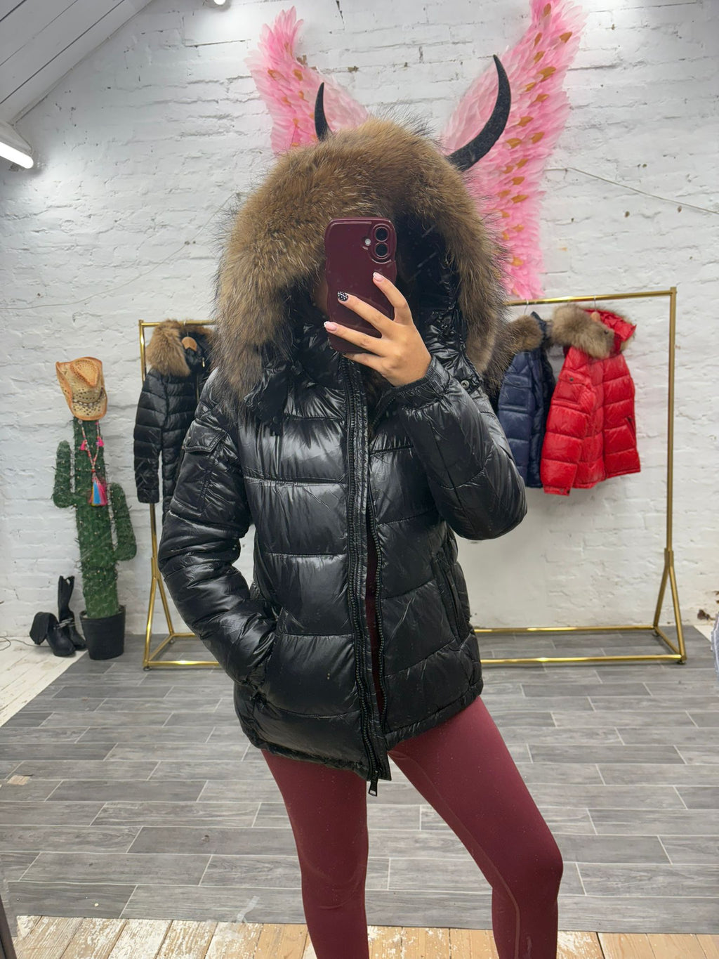 Laura Jane Paris luxury Puffer Coat ‘ St-Moritz ‘  Short Black