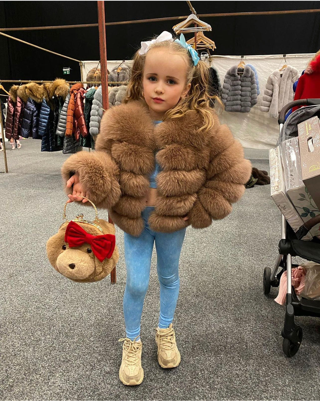 Children Laura Jane Paris Luxury Coat ‘ Quebec ‘ Royal camel