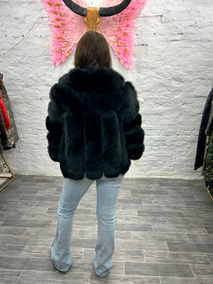 Laura Jane Paris Luxury Coat ‘ Iyanah‘ Royal Black