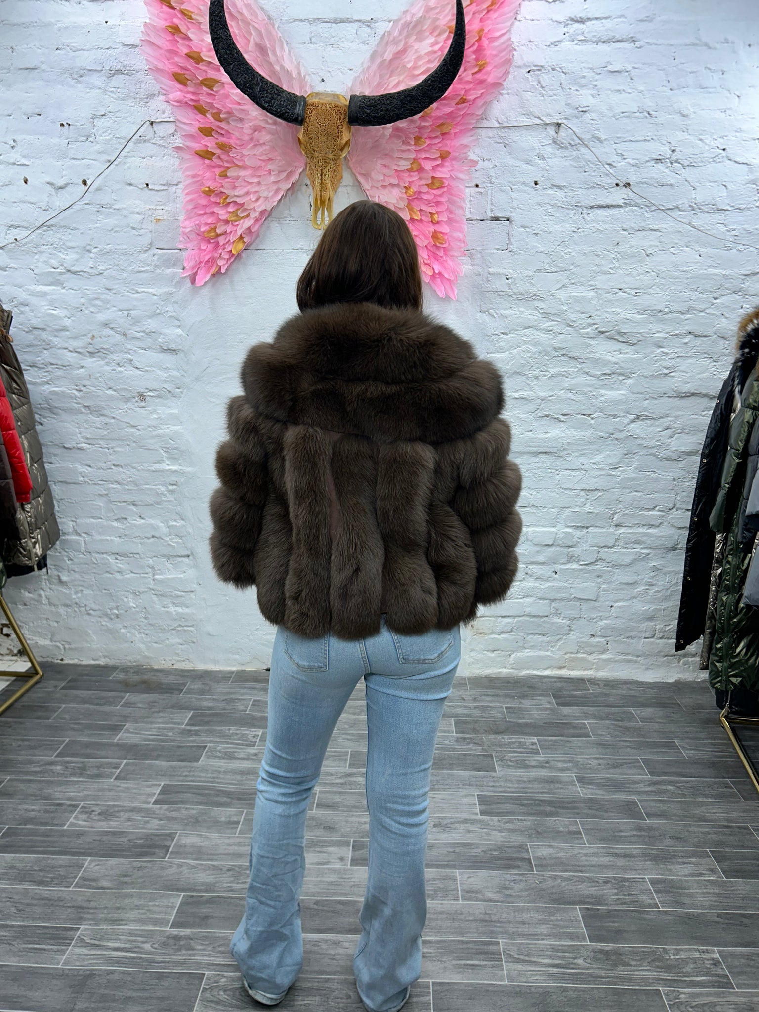 Laura Jane Paris Luxury Coat ‘ Iyanah‘ Royal Brown