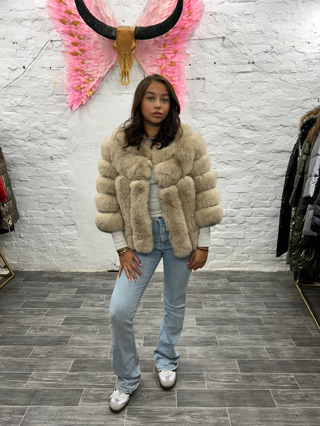 Laura Jane Paris Luxury Coat ‘ Iyanah‘ Royal Beige